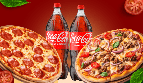 Combo 2 Pizza Gigante + 2 Refri - Pop Fornalha